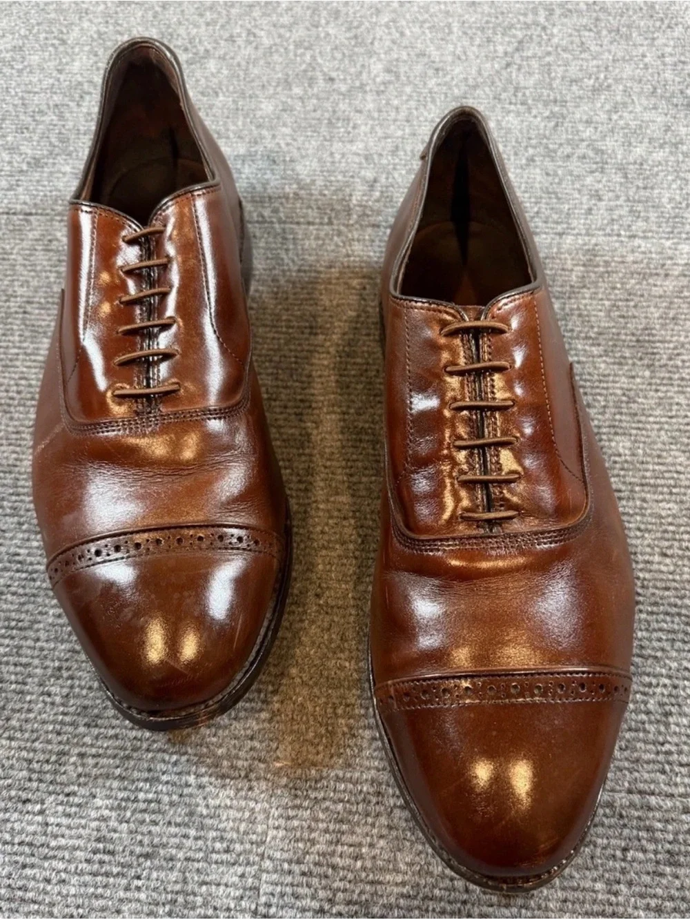 Allen Edmonds Fifth Avenue Oxford Shoes Men’s 12 3E Dark Chili Leather USA